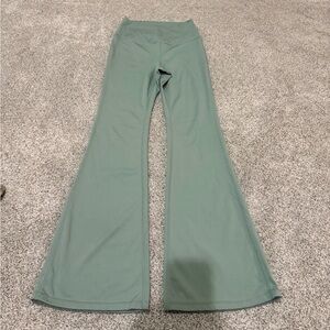 Yogalicious Sage Green Flared Leggings